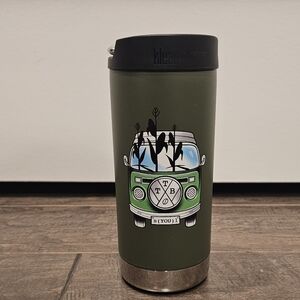 New Rare Klean Kanteen Insulated Travel Mug w/Van & Corn Stalks Carrying Handle